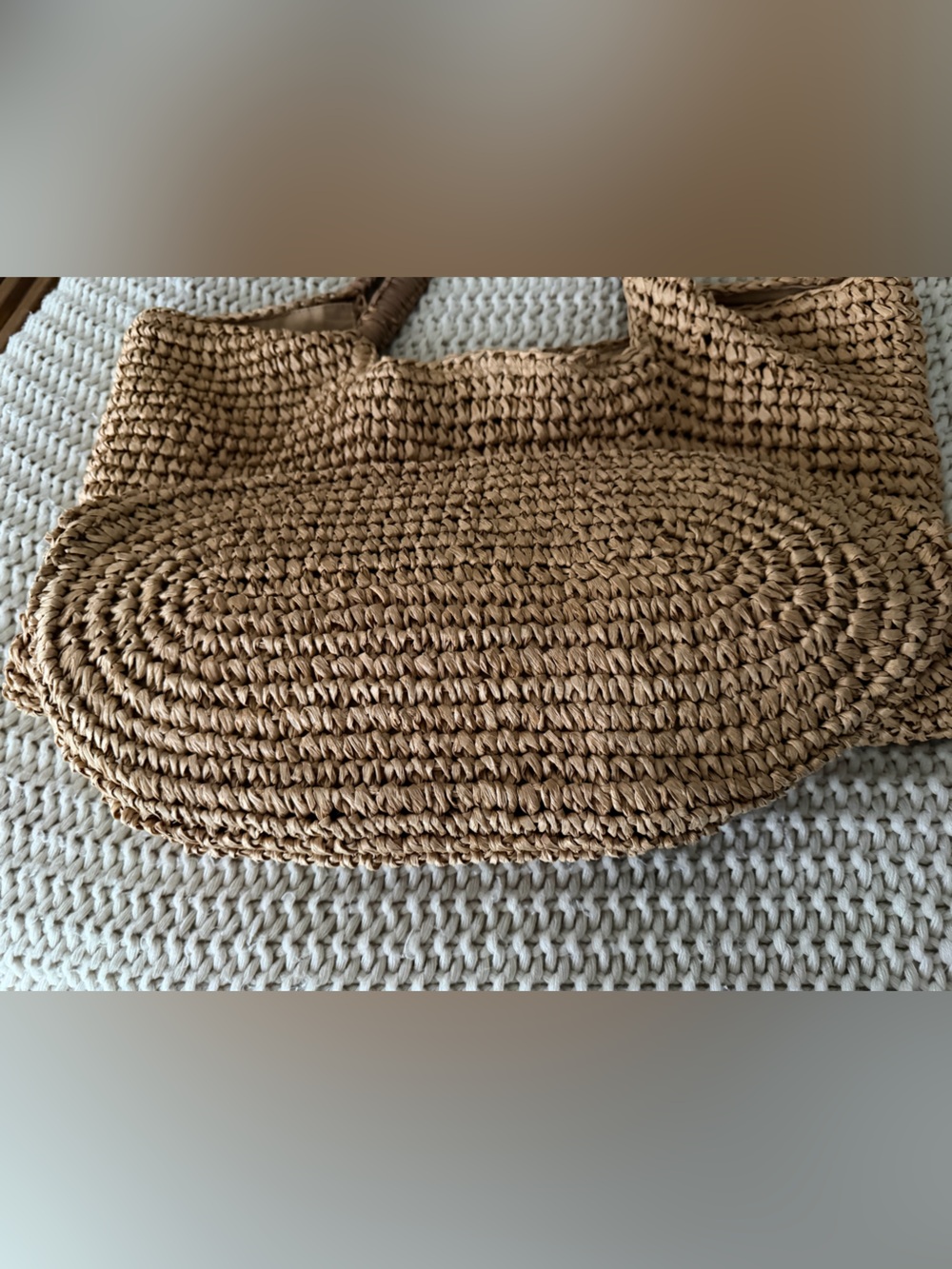 Fallon & Royce Mel straw and suede bag - Picture 3 of 16